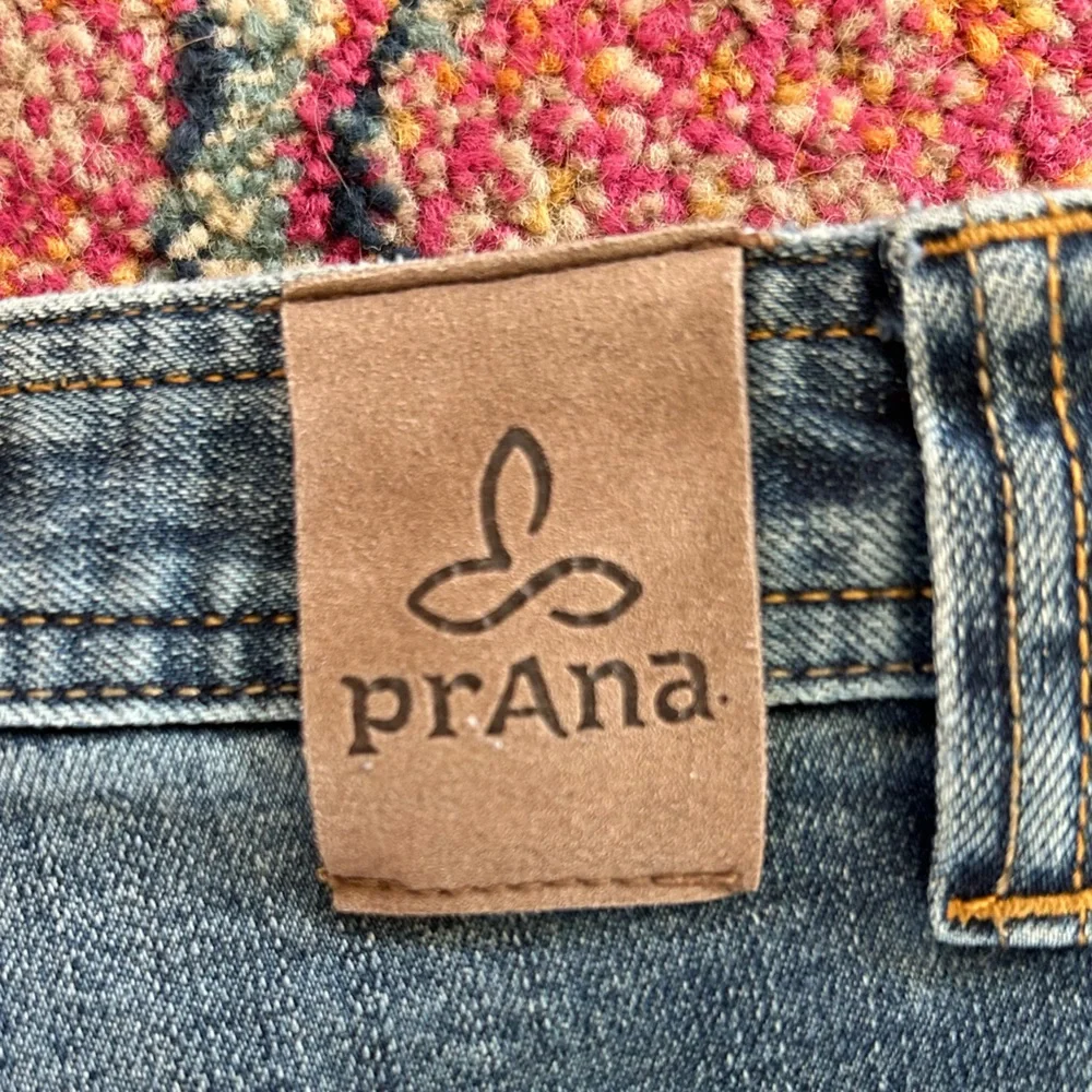 PrAna | Men's Medium Blue Denim Axiom Straight Leg Zip Fly Jeans Size 38W X 30L